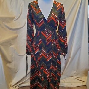 Lulu's V-Neck Wrap Dress SZ SM